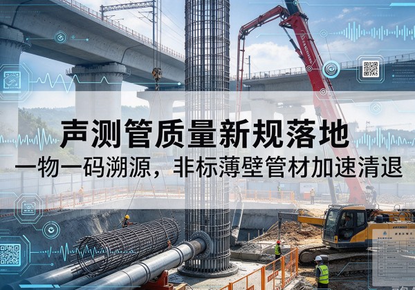 岫岩声测管质量新规落地，一物一码溯源，非标薄壁管材加速清退