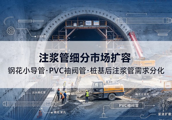 岫岩注浆管细分市场扩容，隧道钢花小导管、PVC 袖阀管、桩基后注浆管需求分化